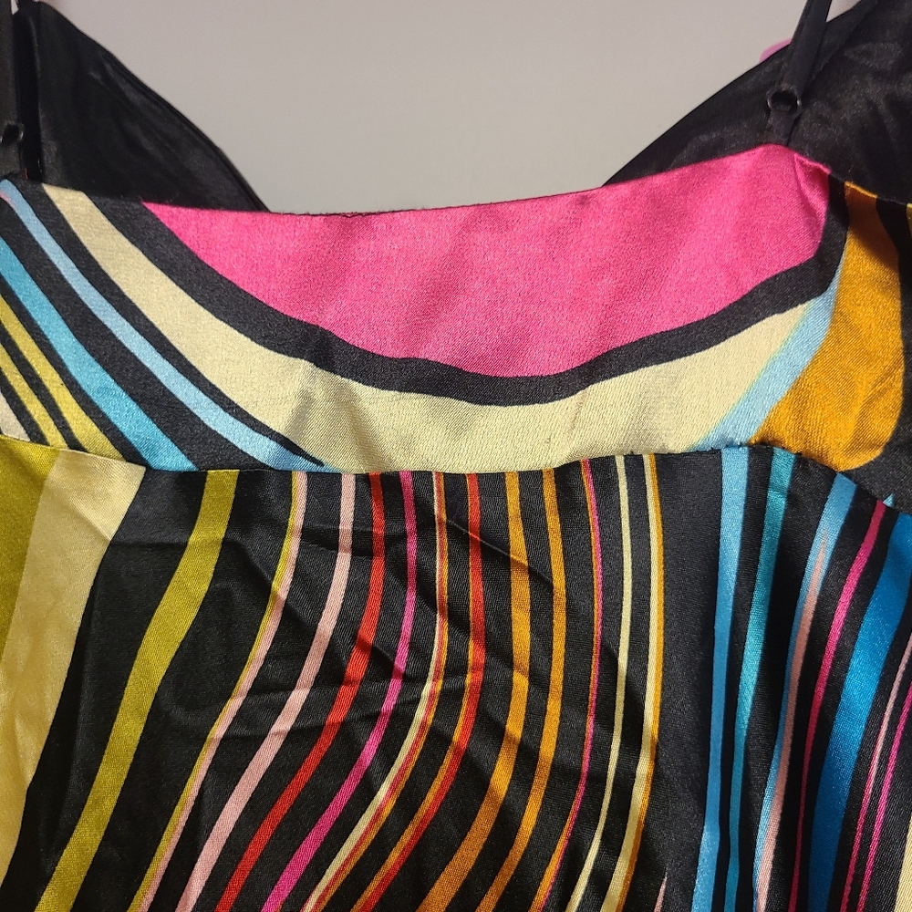 DAVE & JOHNNY Size 6 Formal Gown Evening Dress Rainbow Optical Illusion - Picture 10 of 16